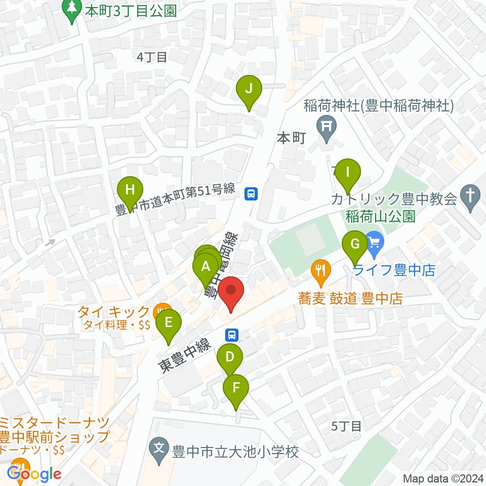 清家楽器周辺の駐車場・コインパーキング一覧地図