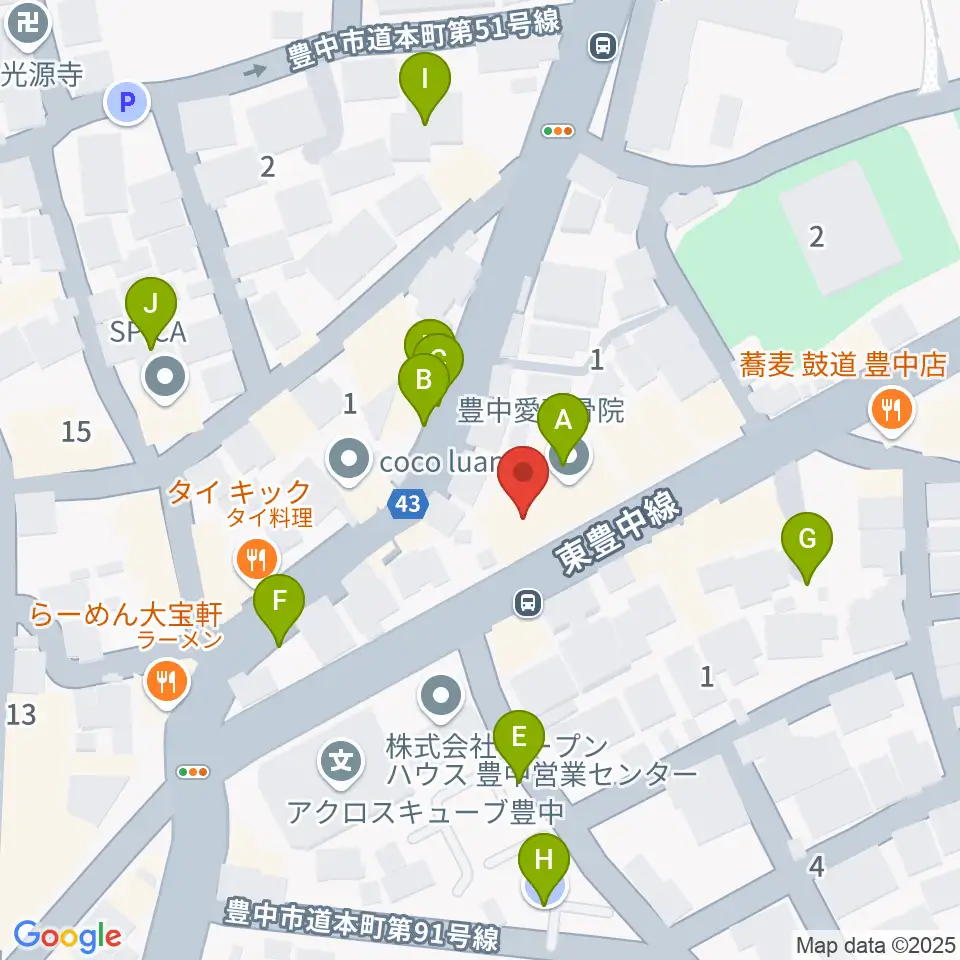 清家楽器周辺の駐車場・コインパーキング一覧地図