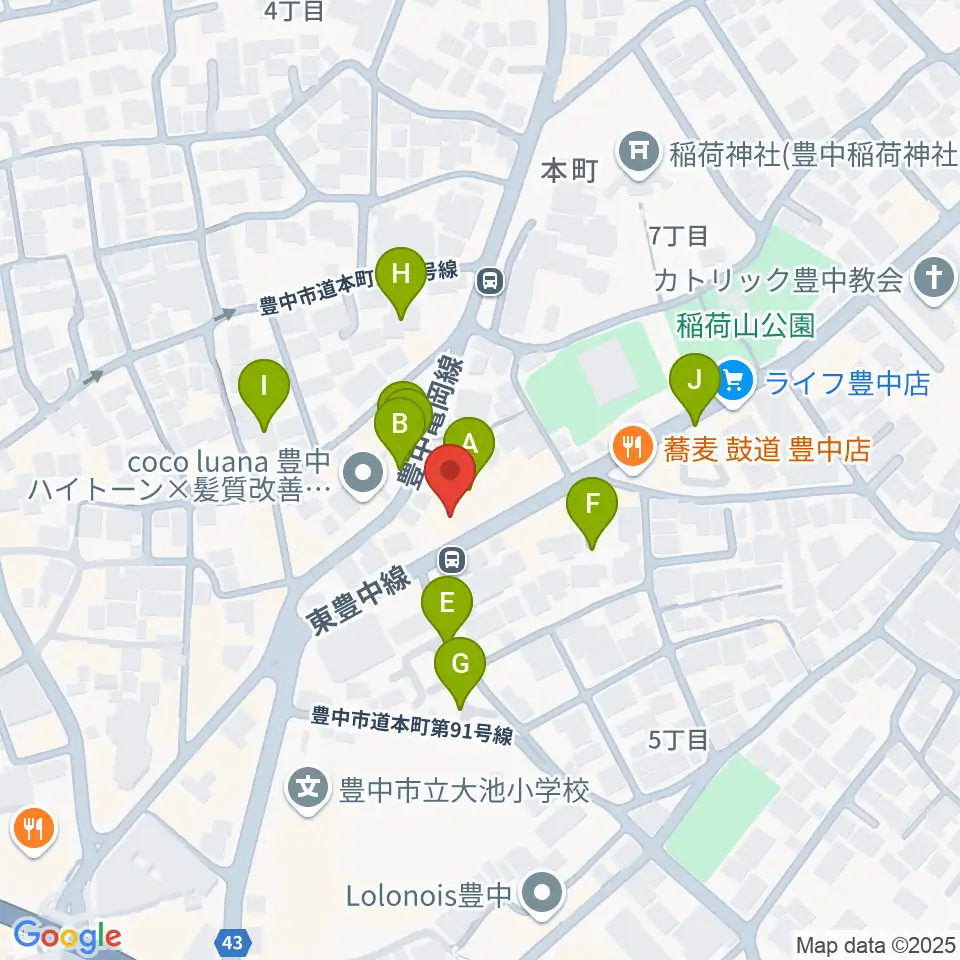 清家楽器周辺の駐車場・コインパーキング一覧地図