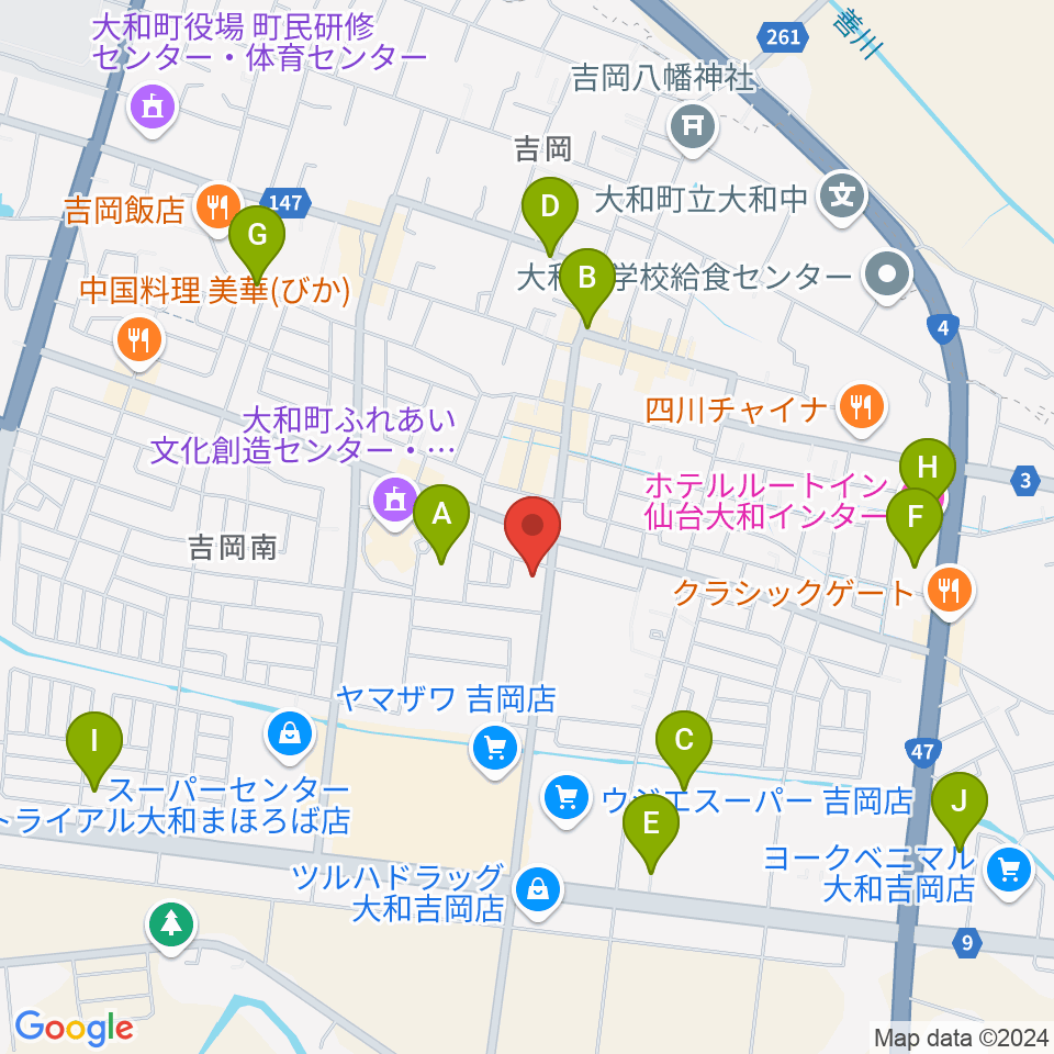 仙台ピアノ工房周辺の駐車場・コインパーキング一覧地図