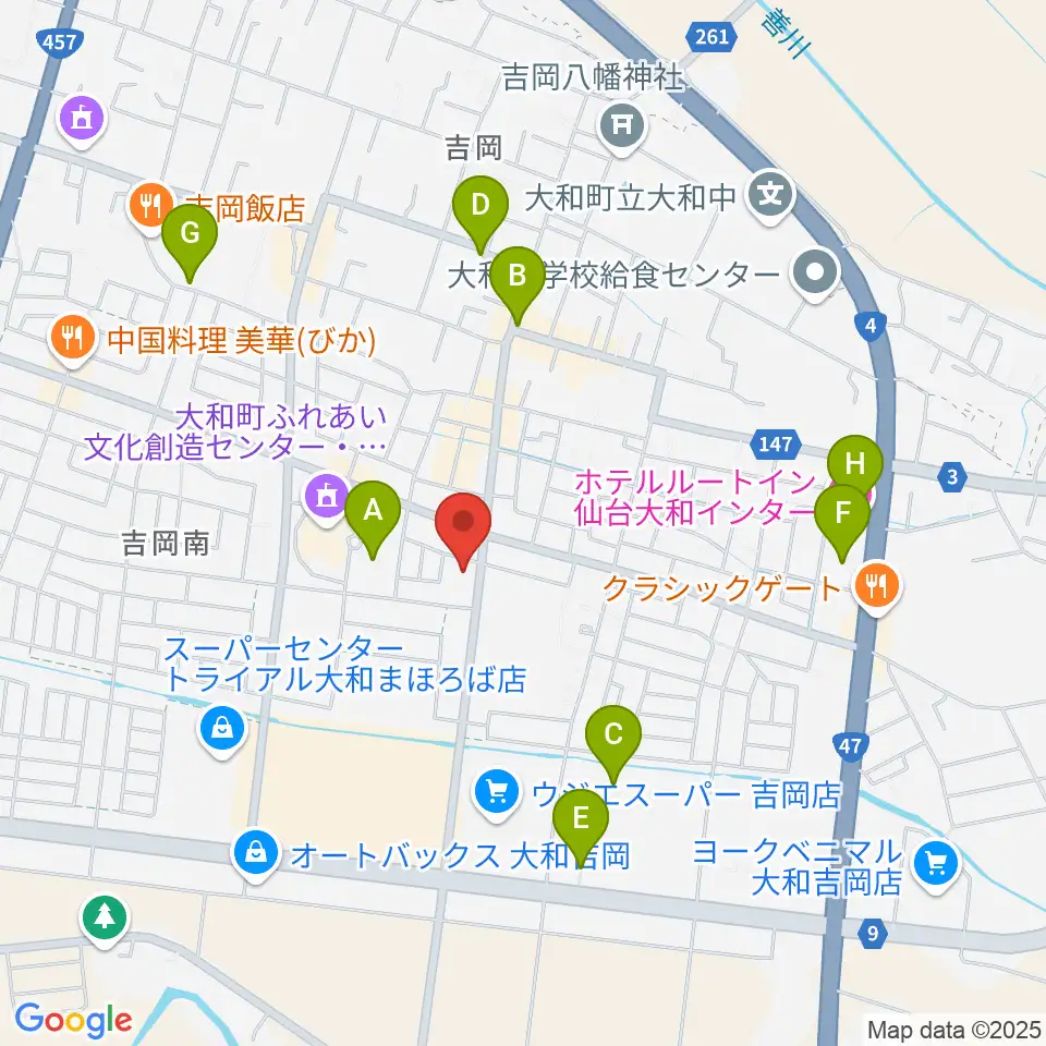 仙台ピアノ工房周辺の駐車場・コインパーキング一覧地図