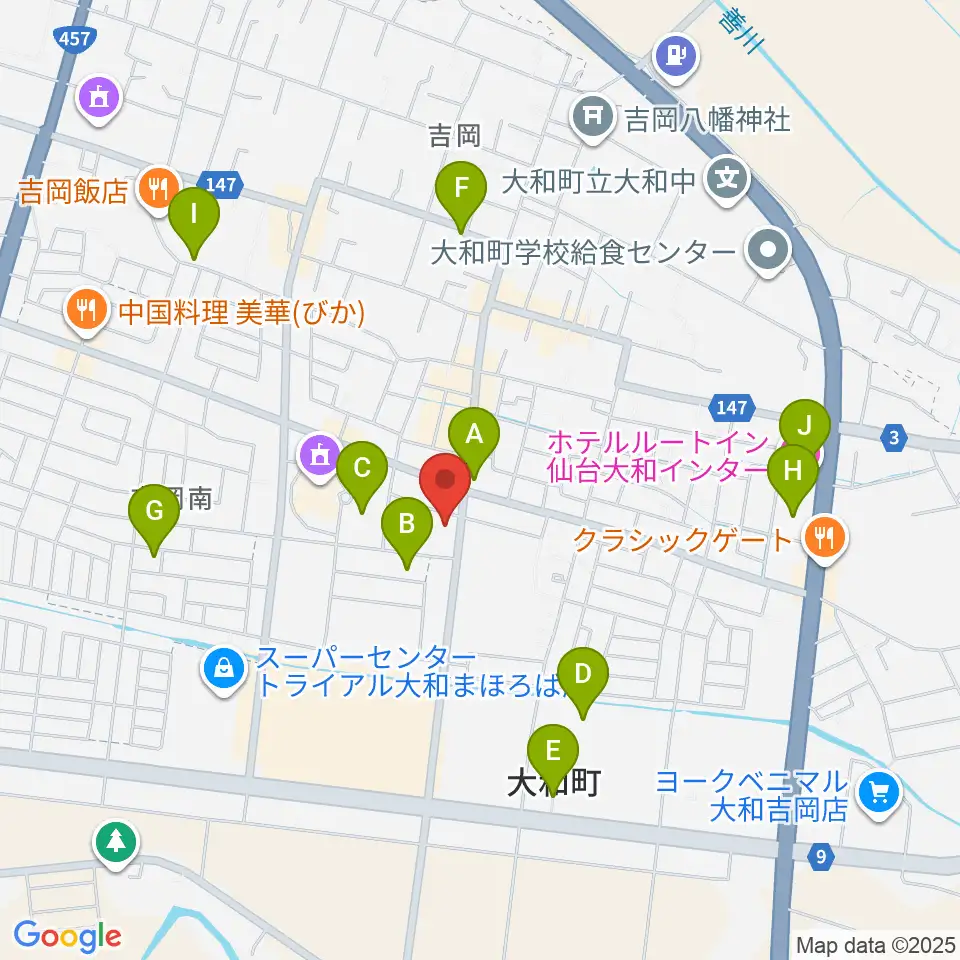 仙台ピアノ工房周辺の駐車場・コインパーキング一覧地図