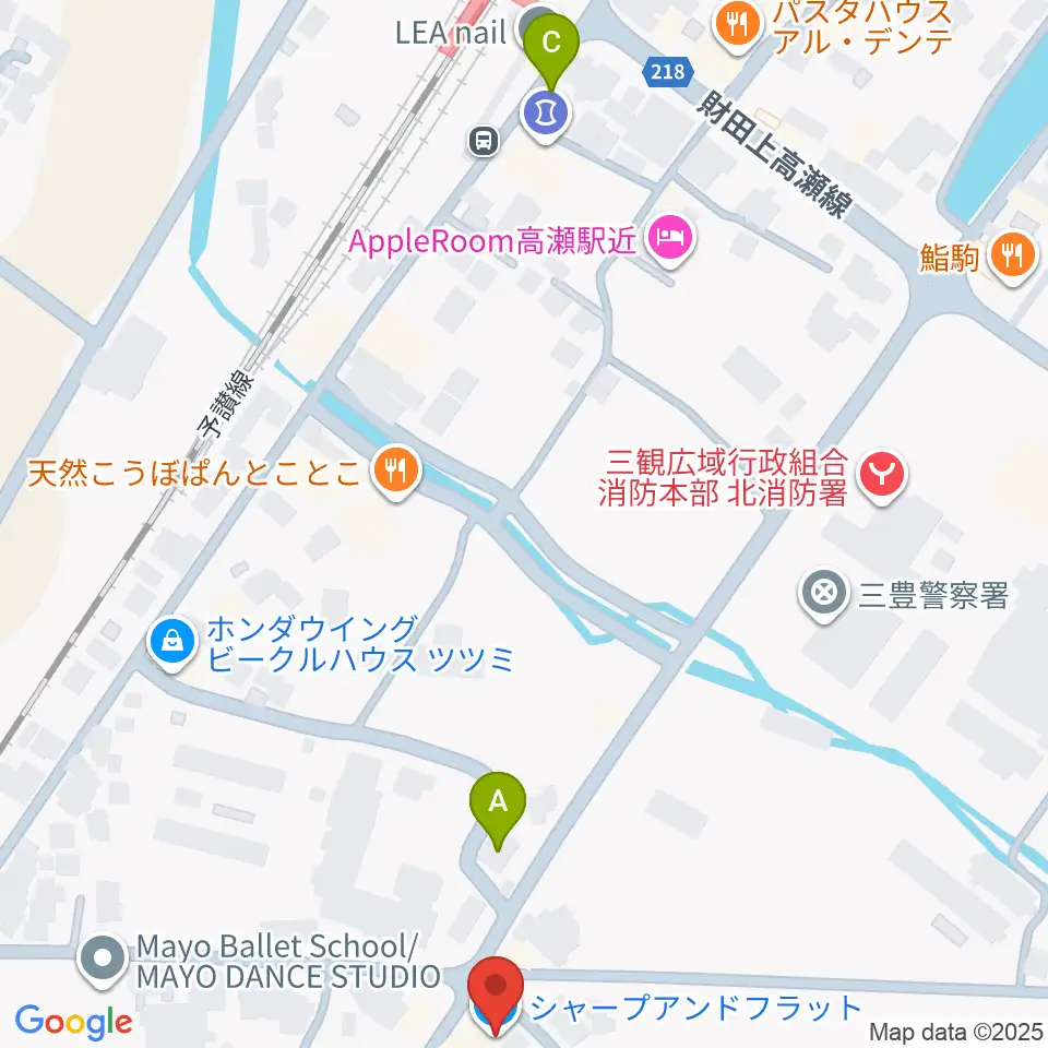 シャープアンドフラット周辺の駐車場・コインパーキング一覧地図