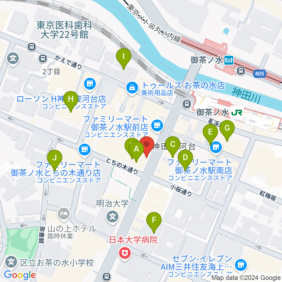 下倉バイオリン周辺の駐車場・コインパーキング一覧地図