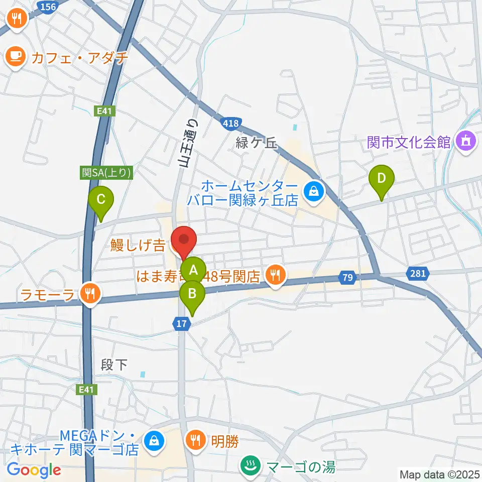 シノダ楽器周辺の駐車場・コインパーキング一覧地図
