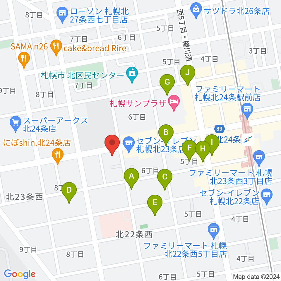 ジングル周辺の駐車場・コインパーキング一覧地図