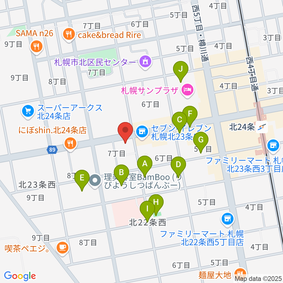 ジングル周辺の駐車場・コインパーキング一覧地図