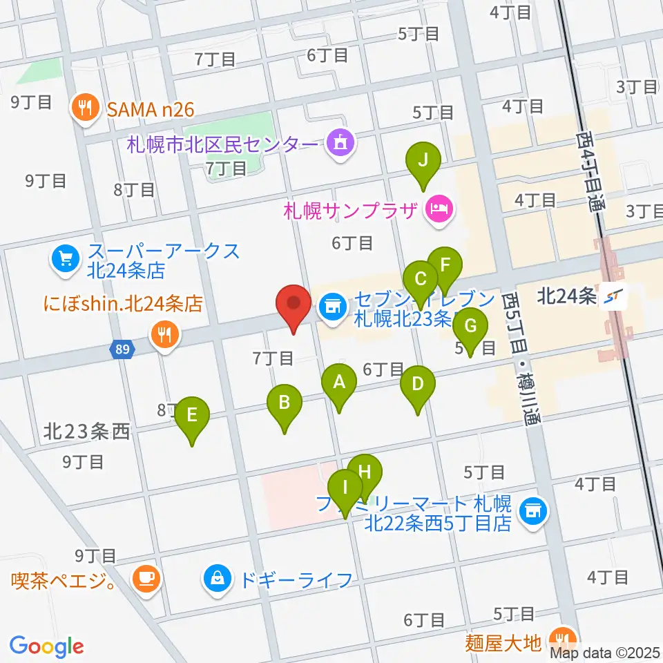 ジングル周辺の駐車場・コインパーキング一覧地図