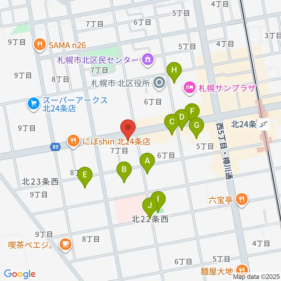 ジングル周辺の駐車場・コインパーキング一覧地図