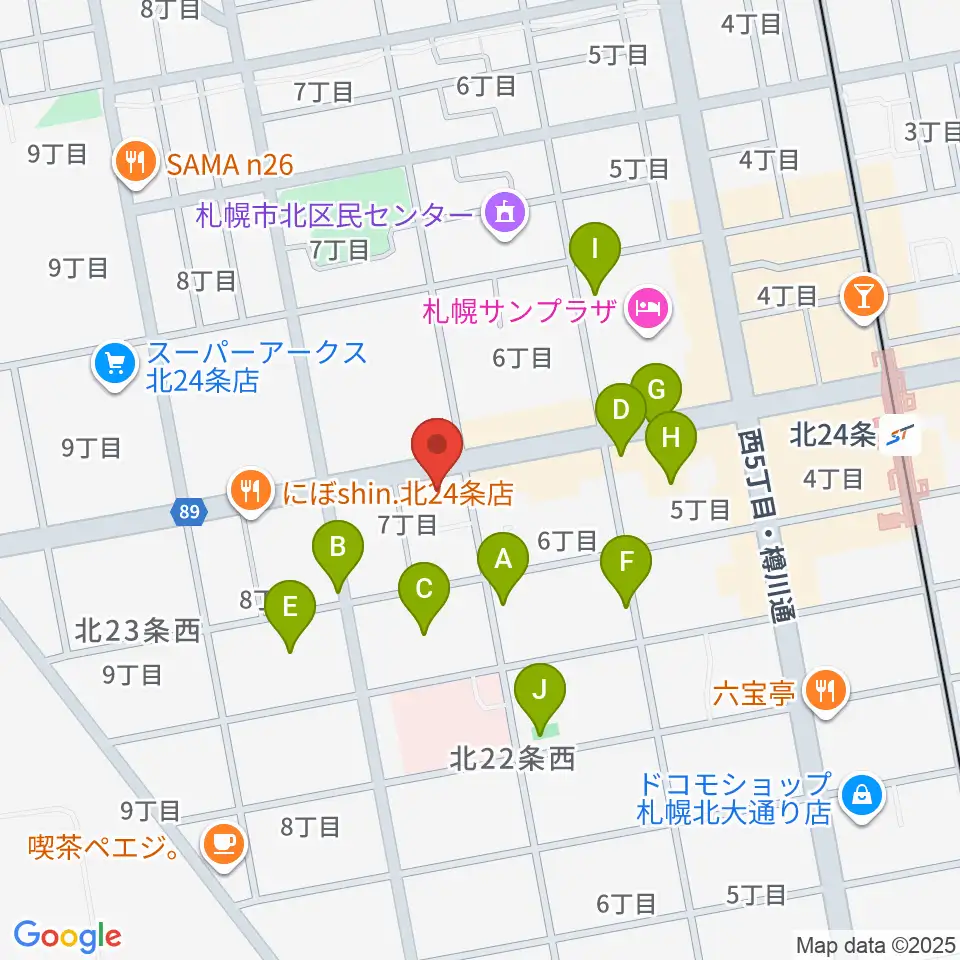 ジングル周辺の駐車場・コインパーキング一覧地図