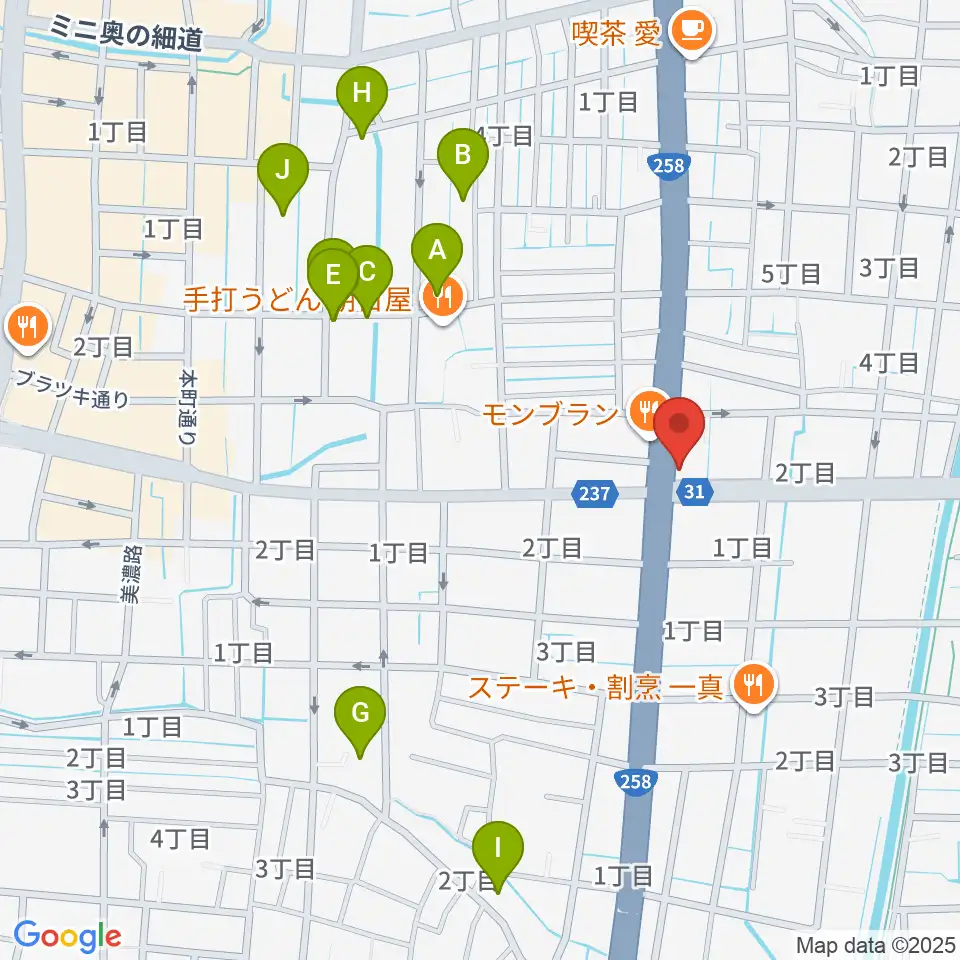 松栄楽器 大垣本店周辺の駐車場・コインパーキング一覧地図