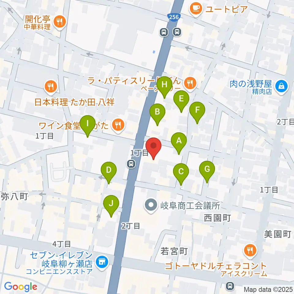 松栄堂楽器 本店周辺の駐車場・コインパーキング一覧地図