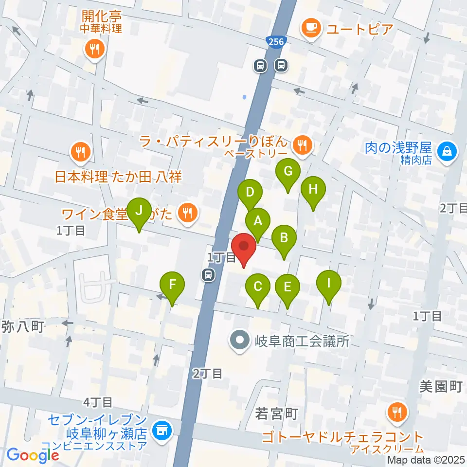 松栄堂楽器 本店周辺の駐車場・コインパーキング一覧地図