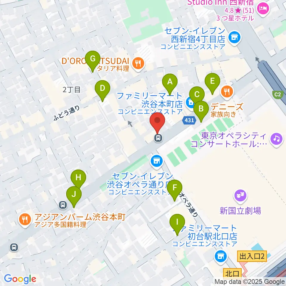 レオミュージック周辺の駐車場・コインパーキング一覧地図