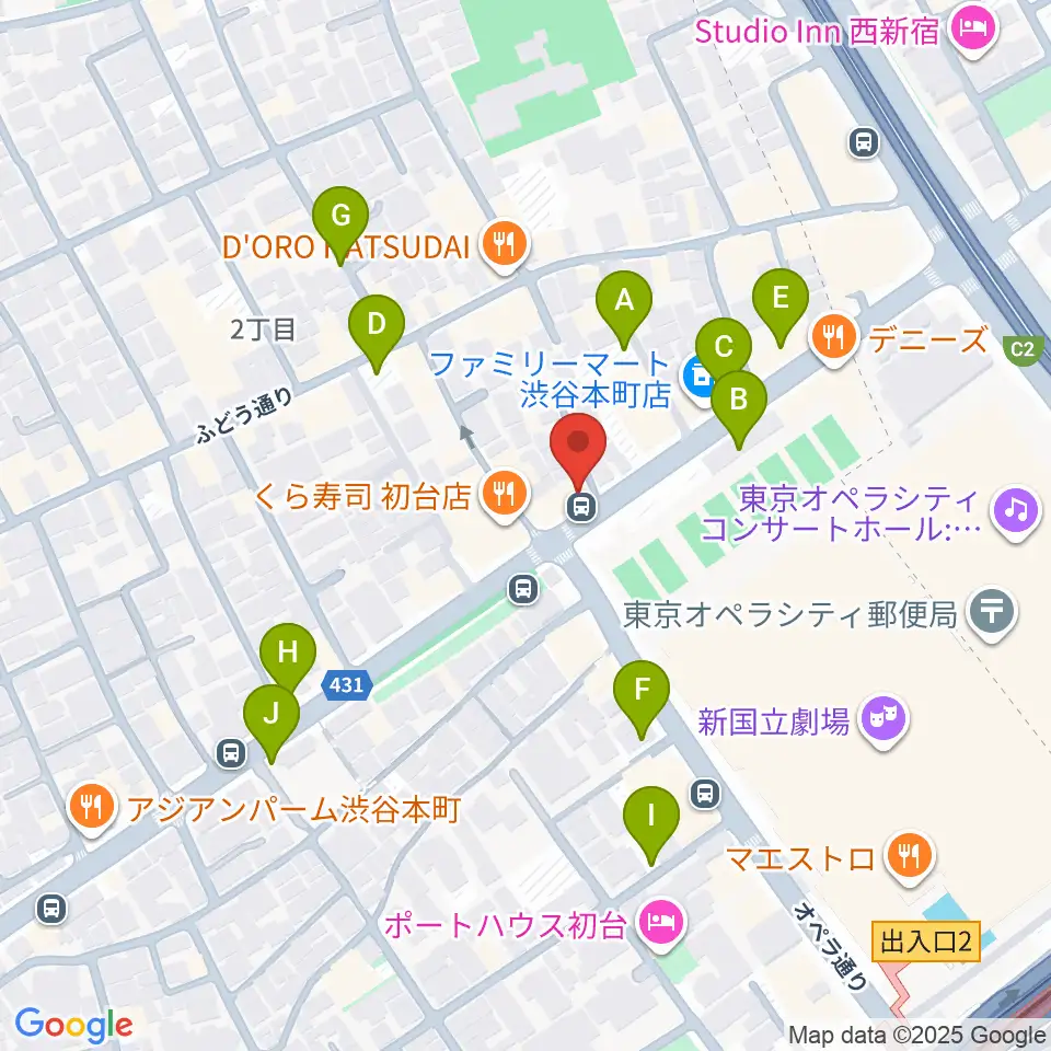 レオミュージック周辺の駐車場・コインパーキング一覧地図