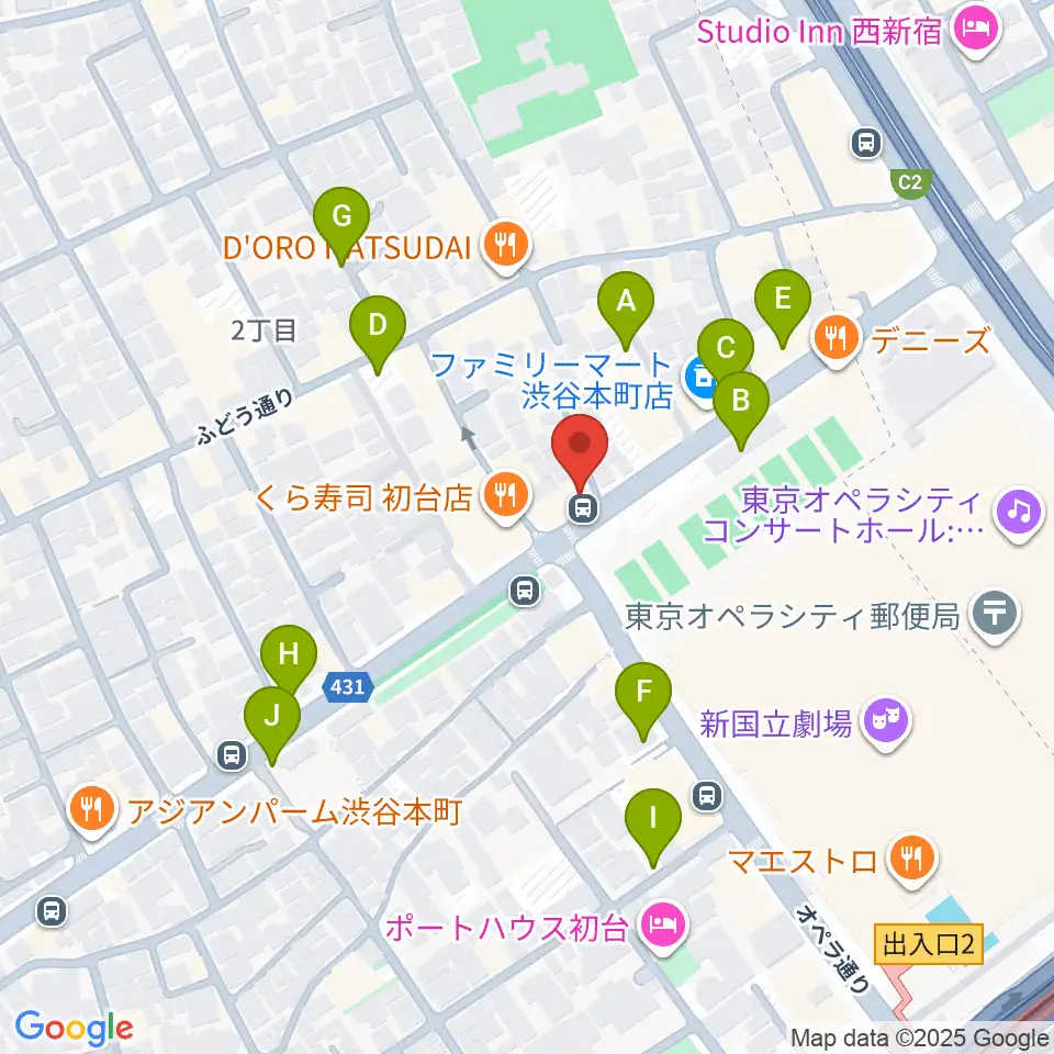 レオミュージック周辺の駐車場・コインパーキング一覧地図