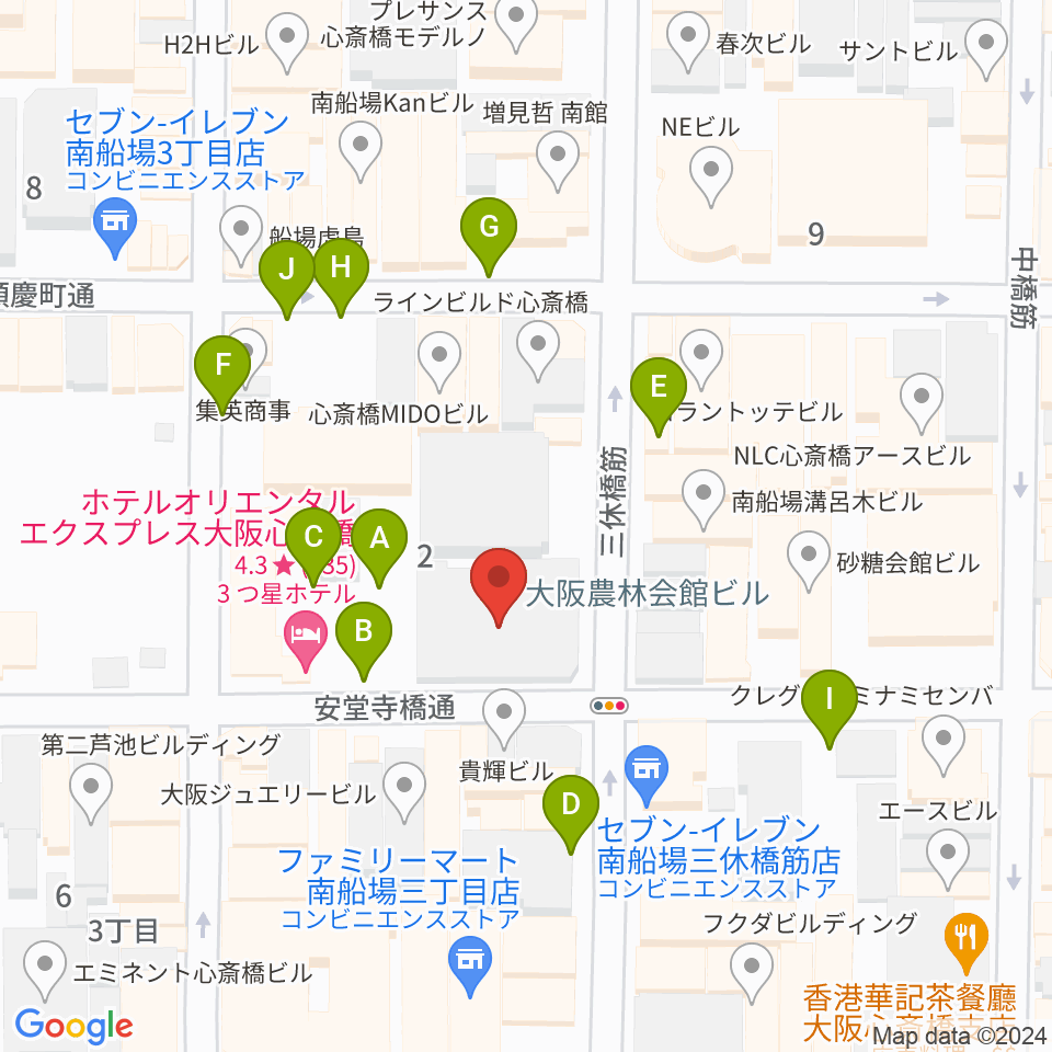 ストリングフォニック周辺の駐車場・コインパーキング一覧地図