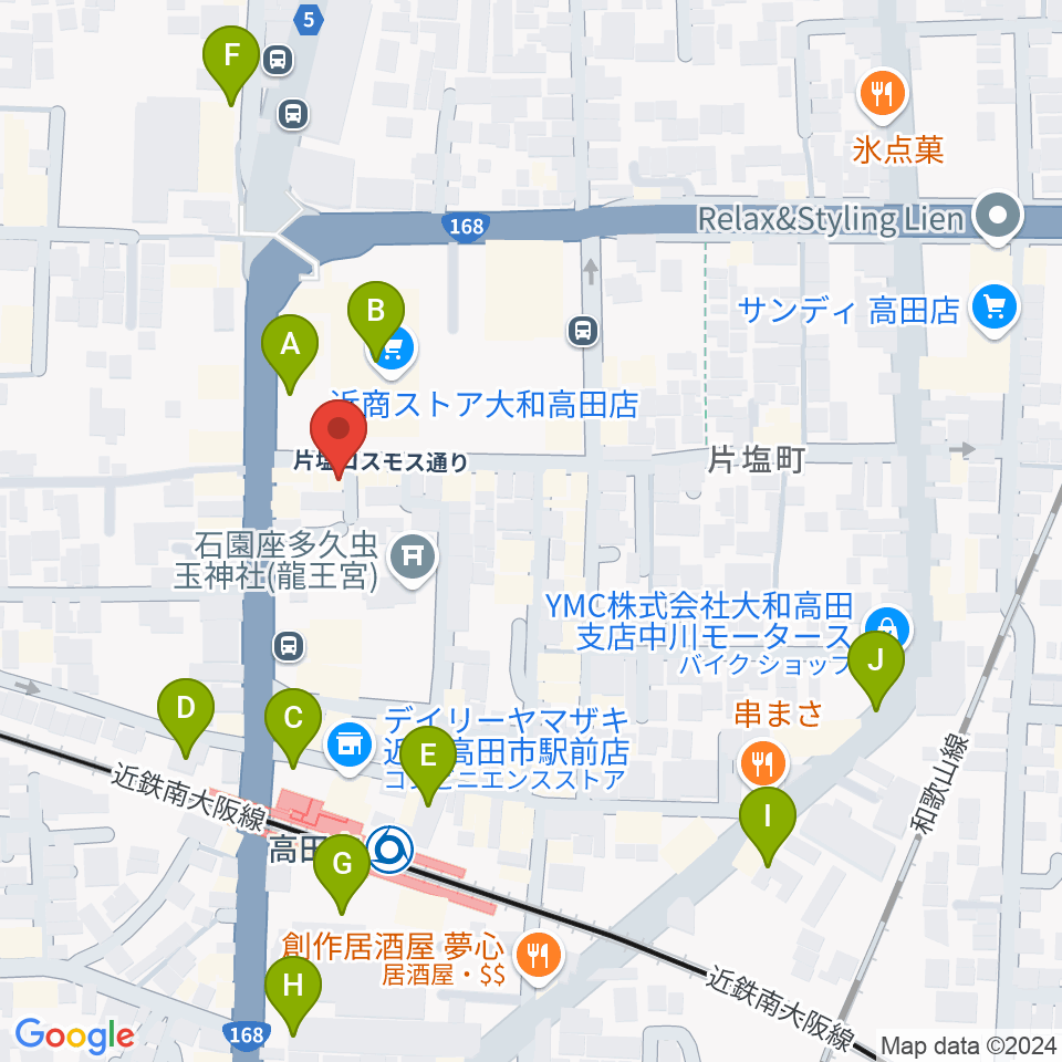 末吉楽器店周辺の駐車場・コインパーキング一覧地図