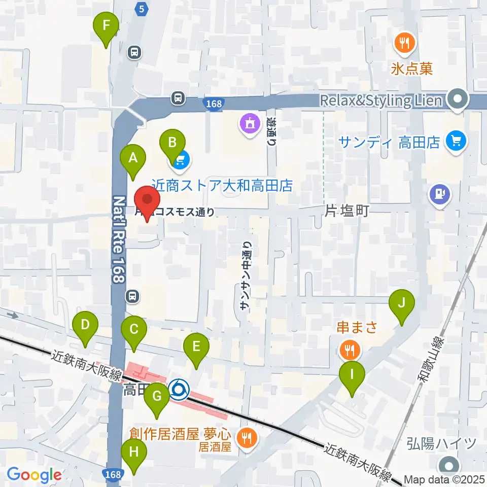 末吉楽器店周辺の駐車場・コインパーキング一覧地図
