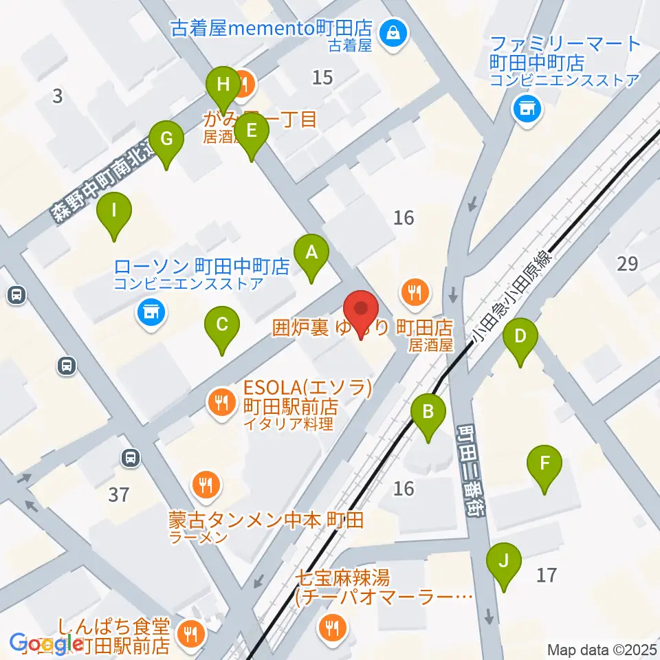 スガナミ楽器 町田店周辺の駐車場・コインパーキング一覧地図