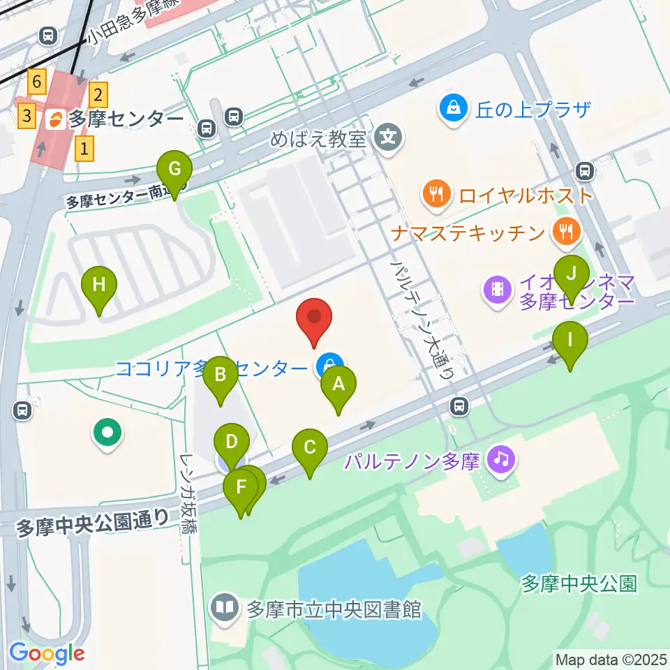 スガナミ楽器 多摩店周辺の駐車場・コインパーキング一覧地図