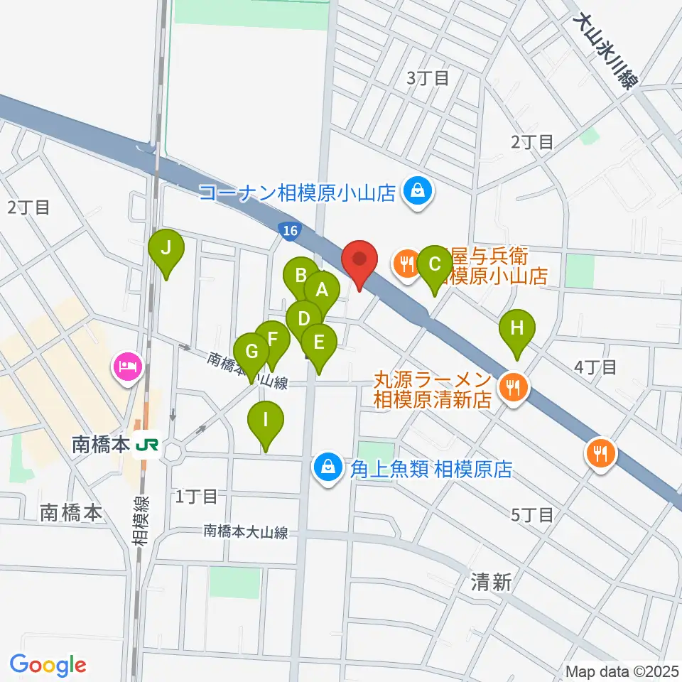 スガナミ楽器 南橋本店周辺の駐車場・コインパーキング一覧地図
