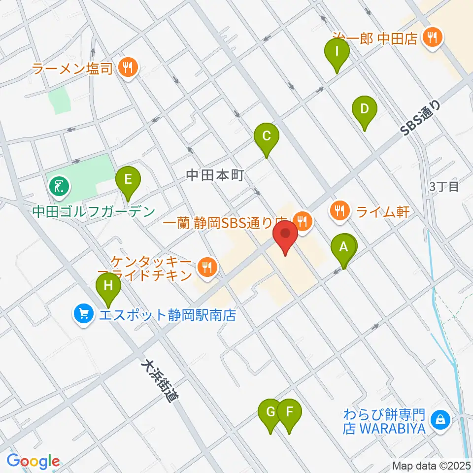 すみやグッディSBS通り店周辺の駐車場・コインパーキング一覧地図