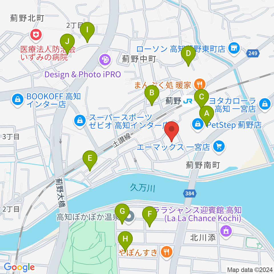 タチバナ楽器周辺の駐車場・コインパーキング一覧地図