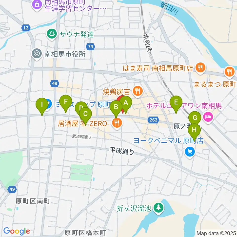 タカノ楽器周辺の駐車場・コインパーキング一覧地図