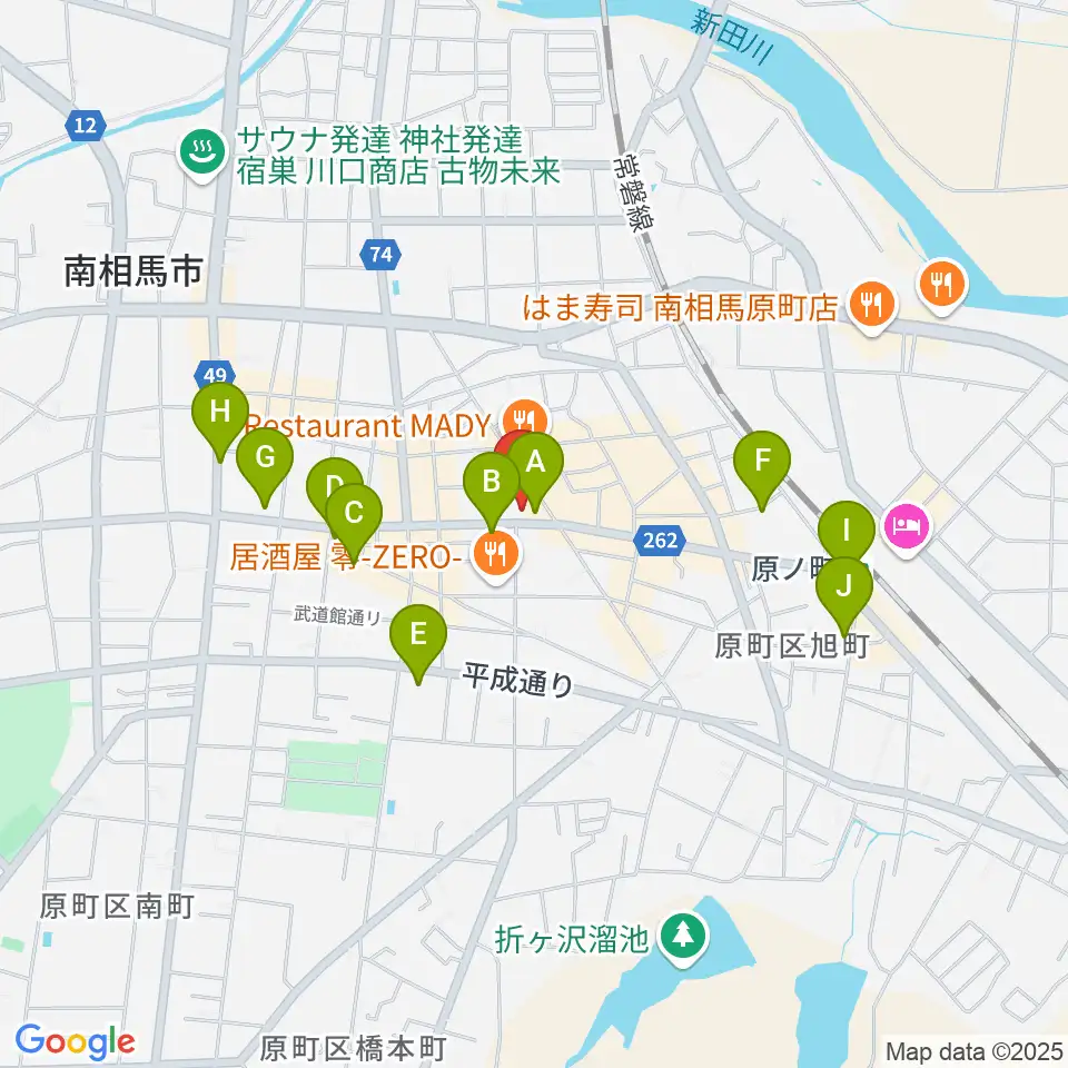タカノ楽器周辺の駐車場・コインパーキング一覧地図
