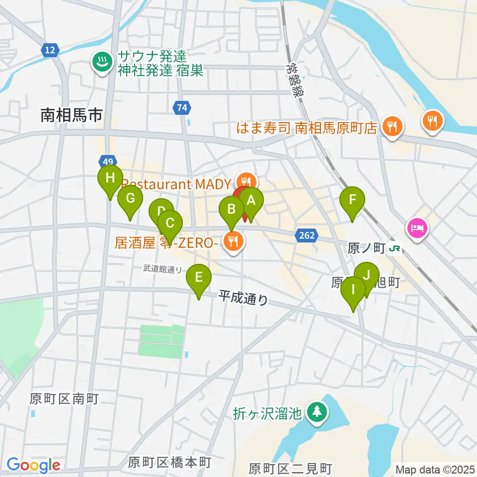 タカノ楽器周辺の駐車場・コインパーキング一覧地図