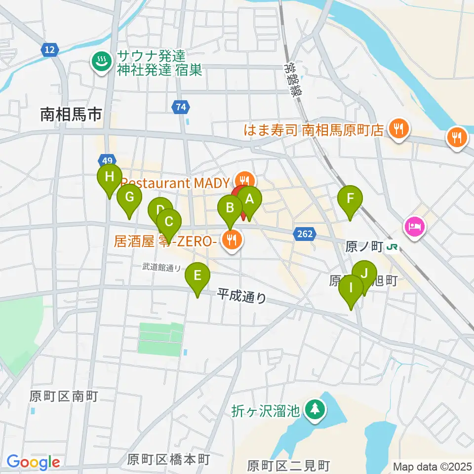 タカノ楽器周辺の駐車場・コインパーキング一覧地図