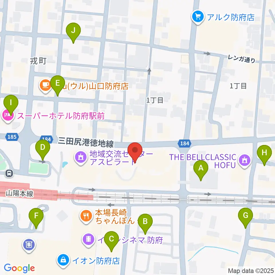 グランドミック タマシゲ楽器ルルサス店周辺の駐車場・コインパーキング一覧地図