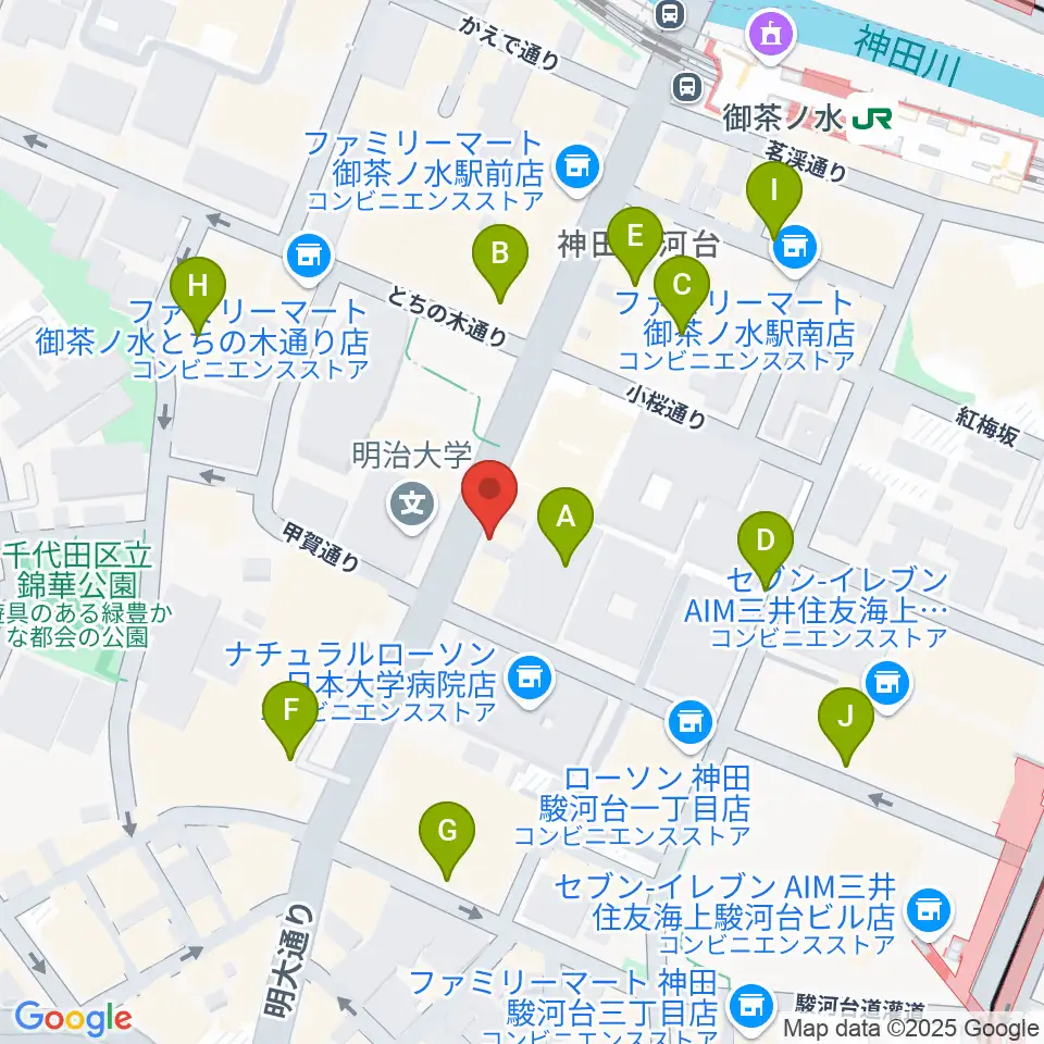谷口楽器周辺の駐車場・コインパーキング一覧地図