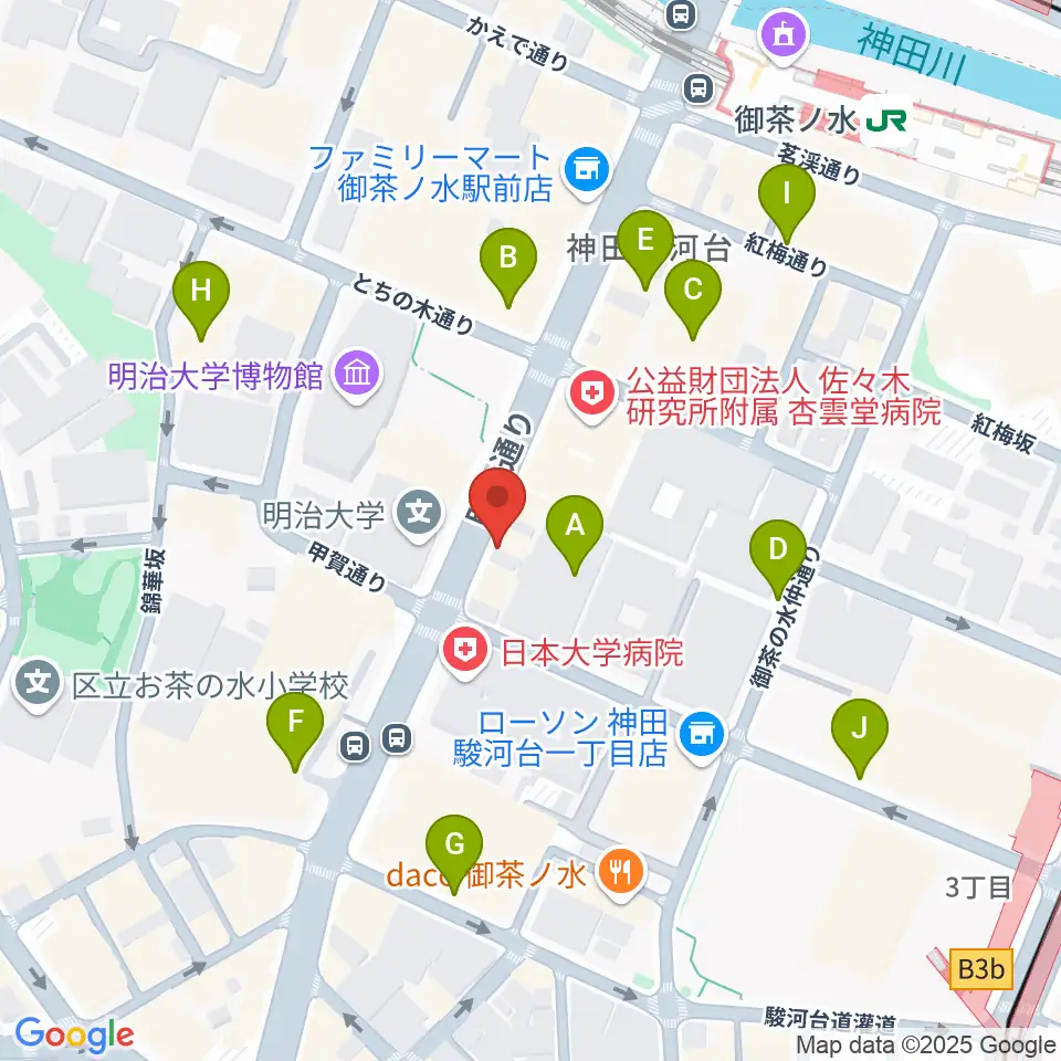 谷口楽器周辺の駐車場・コインパーキング一覧地図