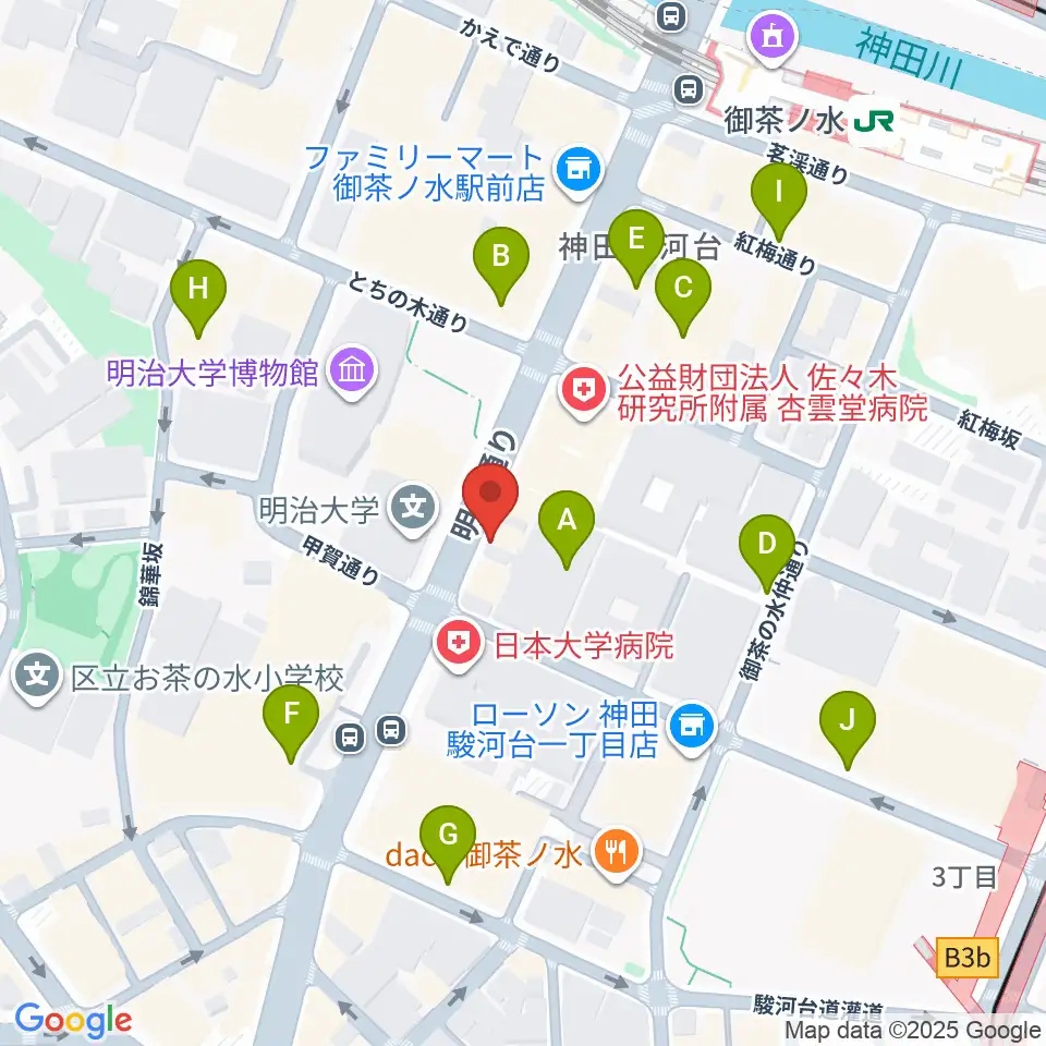谷口楽器周辺の駐車場・コインパーキング一覧地図