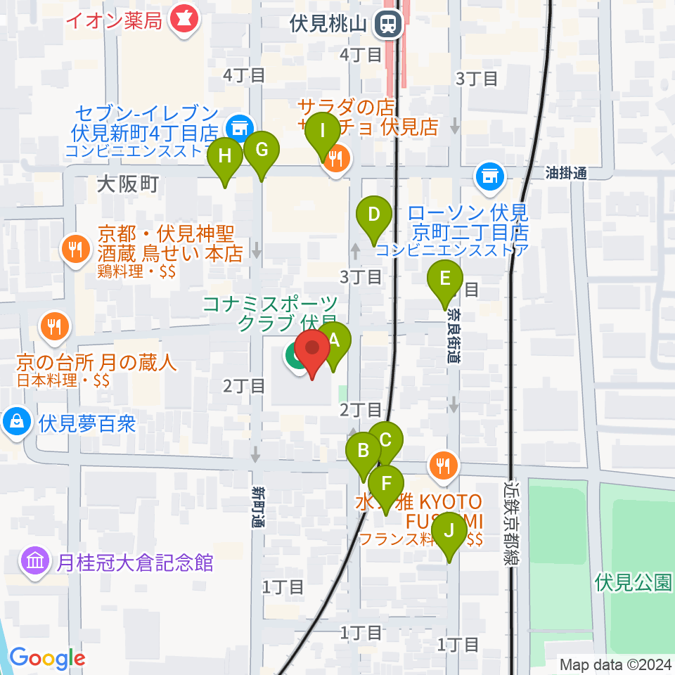 若林楽器店周辺の駐車場・コインパーキング一覧地図