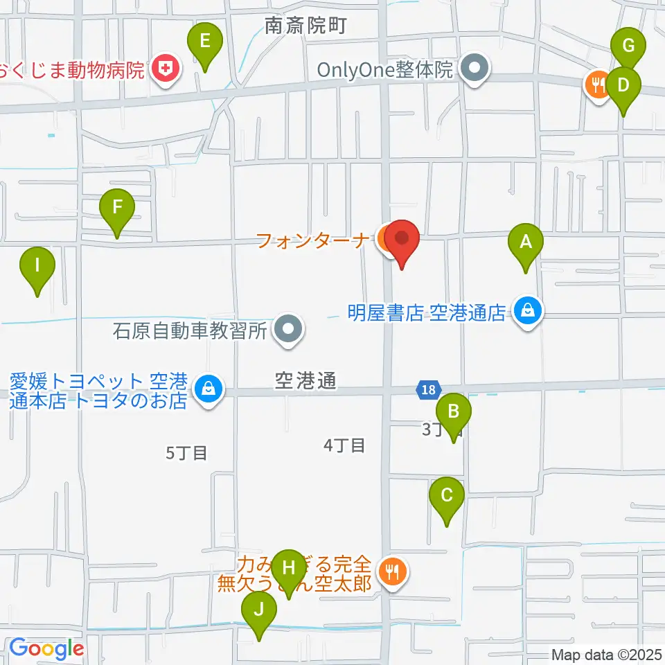 WEST MUSIC周辺の駐車場・コインパーキング一覧地図