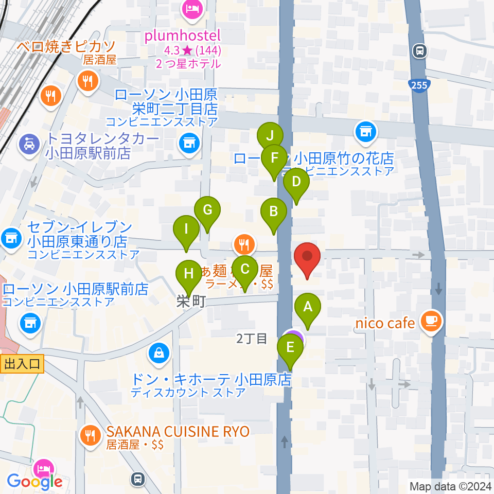 大村楽器店リベルテ大村周辺の駐車場・コインパーキング一覧地図