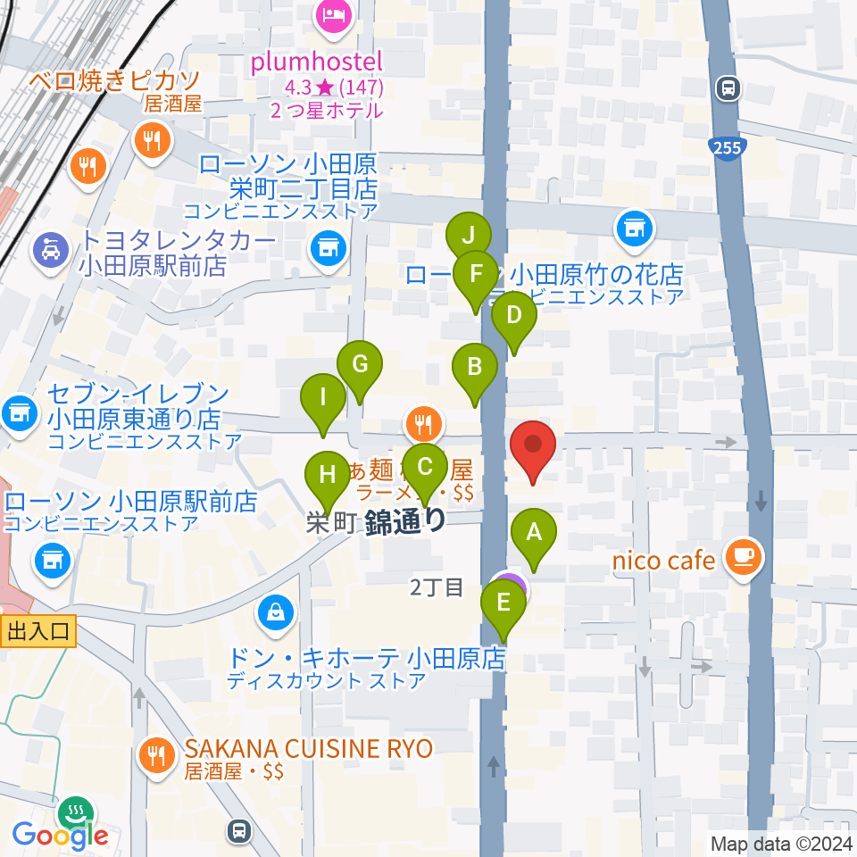 大村楽器店リベルテ大村周辺の駐車場・コインパーキング一覧地図