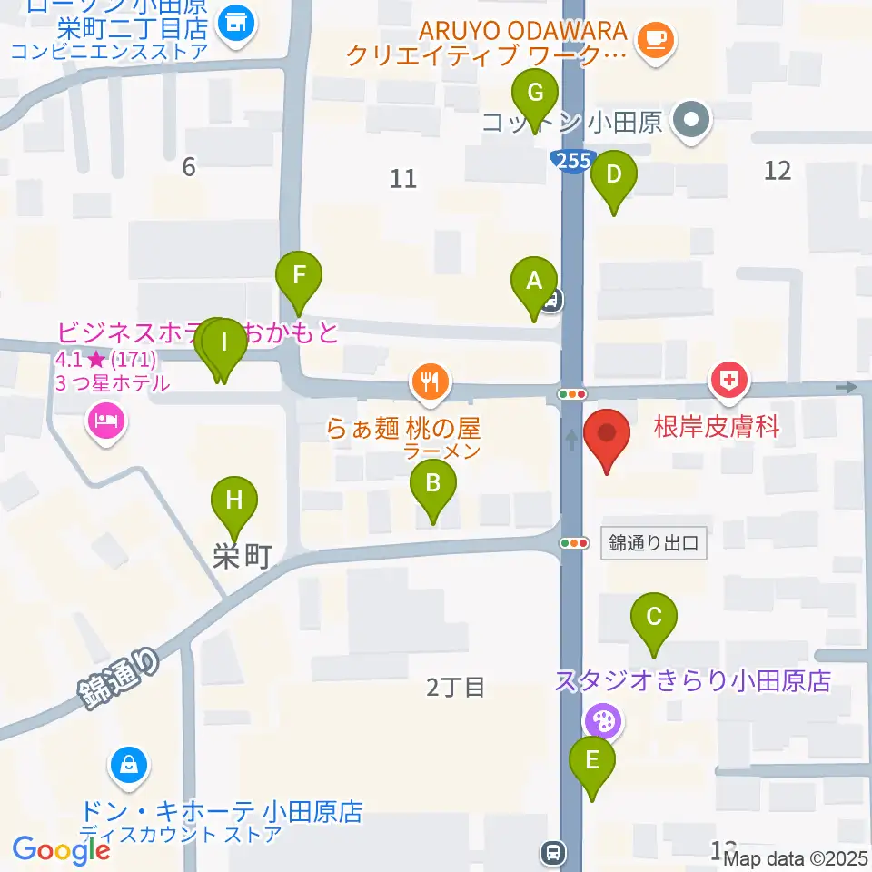 大村楽器店リベルテ大村周辺の駐車場・コインパーキング一覧地図