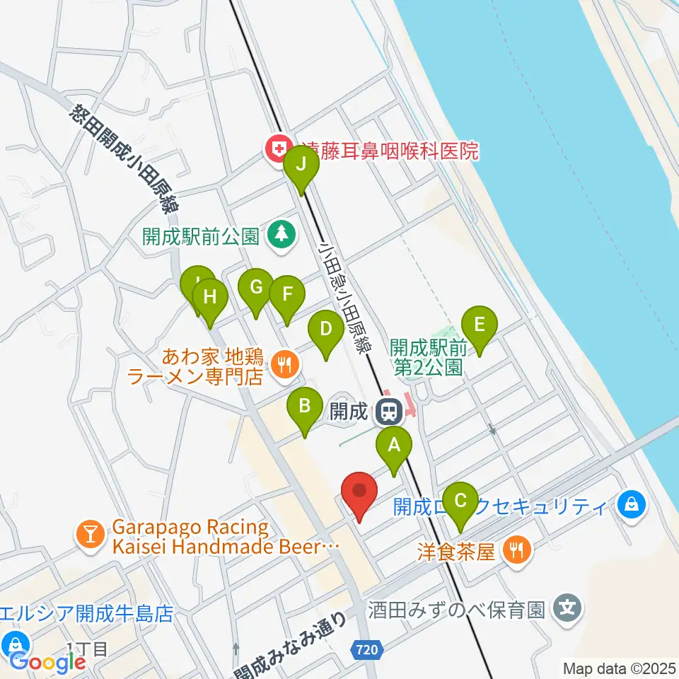 大村楽器店 足柄営業所周辺の駐車場・コインパーキング一覧地図