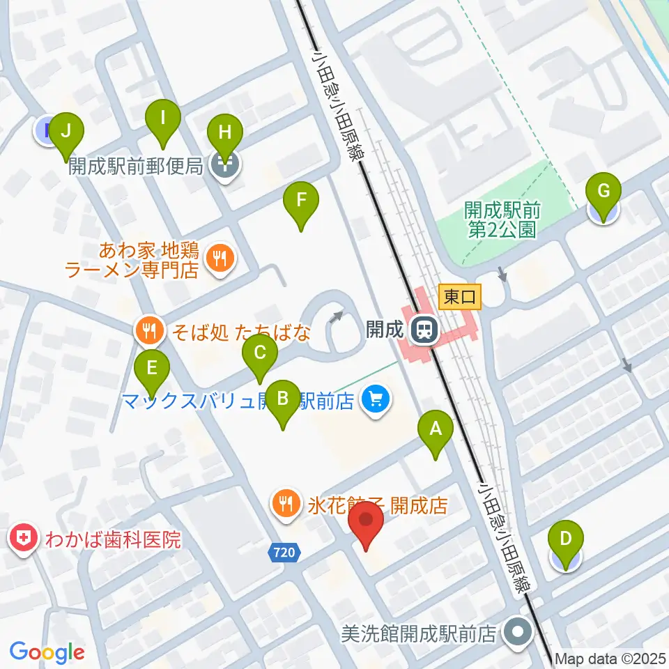 大村楽器店 足柄営業所周辺の駐車場・コインパーキング一覧地図