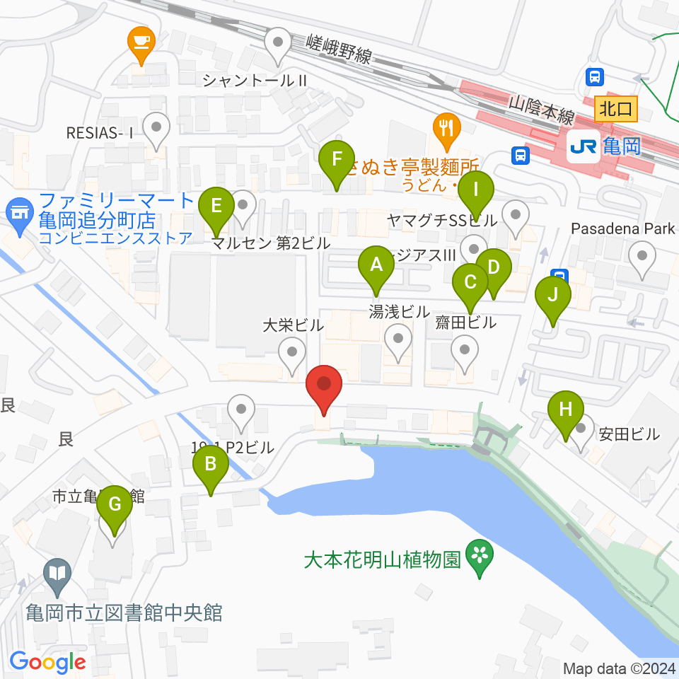 湯浅楽器・ミュージックパフェ周辺の駐車場・コインパーキング一覧地図