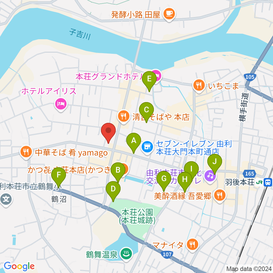 コンノ楽器周辺の駐車場・コインパーキング一覧地図