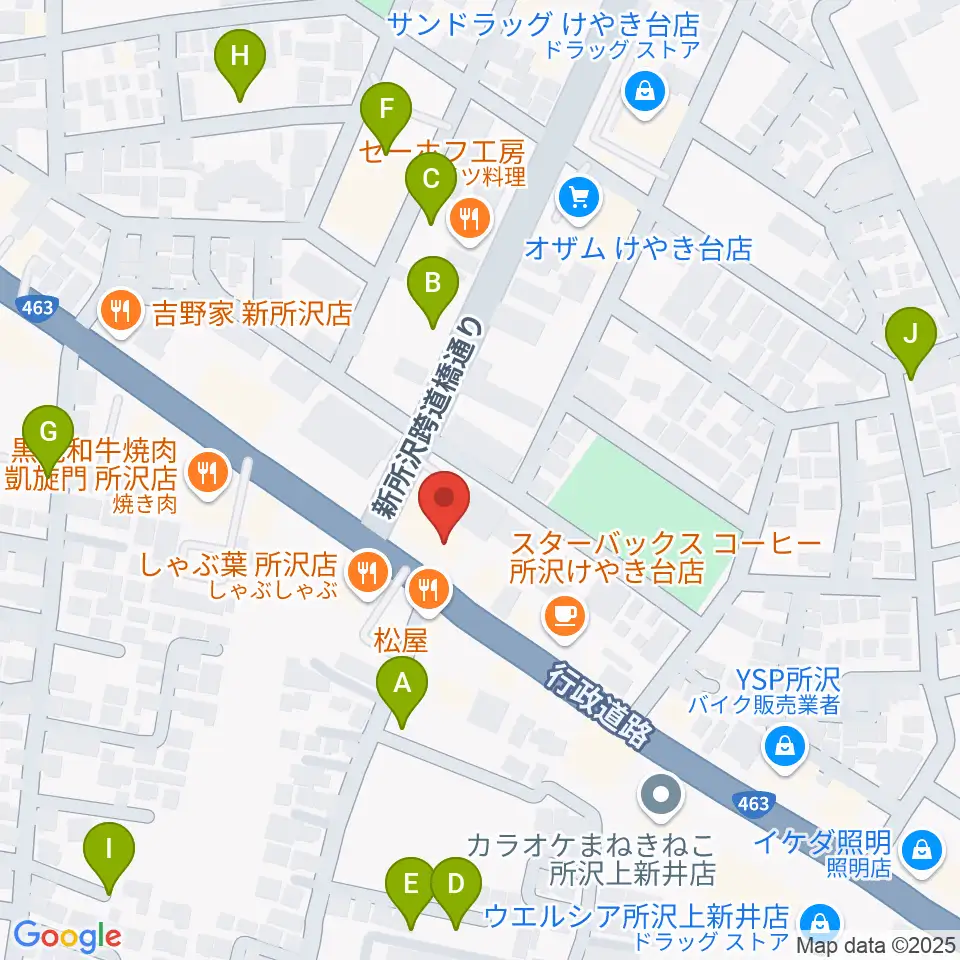 中冨管楽器工房周辺の駐車場・コインパーキング一覧地図