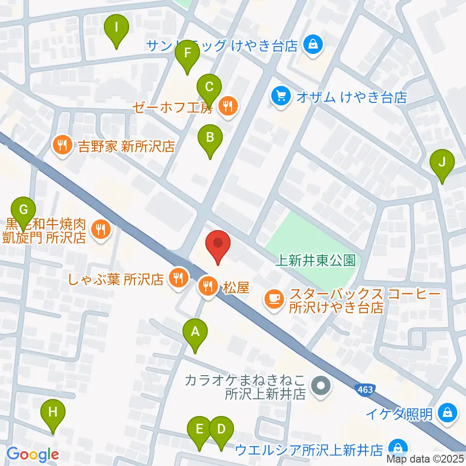 中冨管楽器工房周辺の駐車場・コインパーキング一覧地図