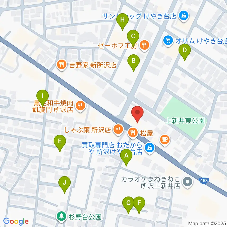 中冨管楽器工房周辺の駐車場・コインパーキング一覧地図