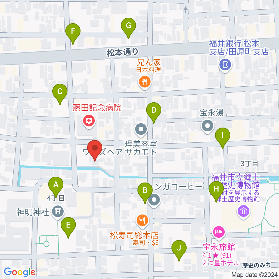 片山ピアノ調律所周辺の駐車場・コインパーキング一覧地図