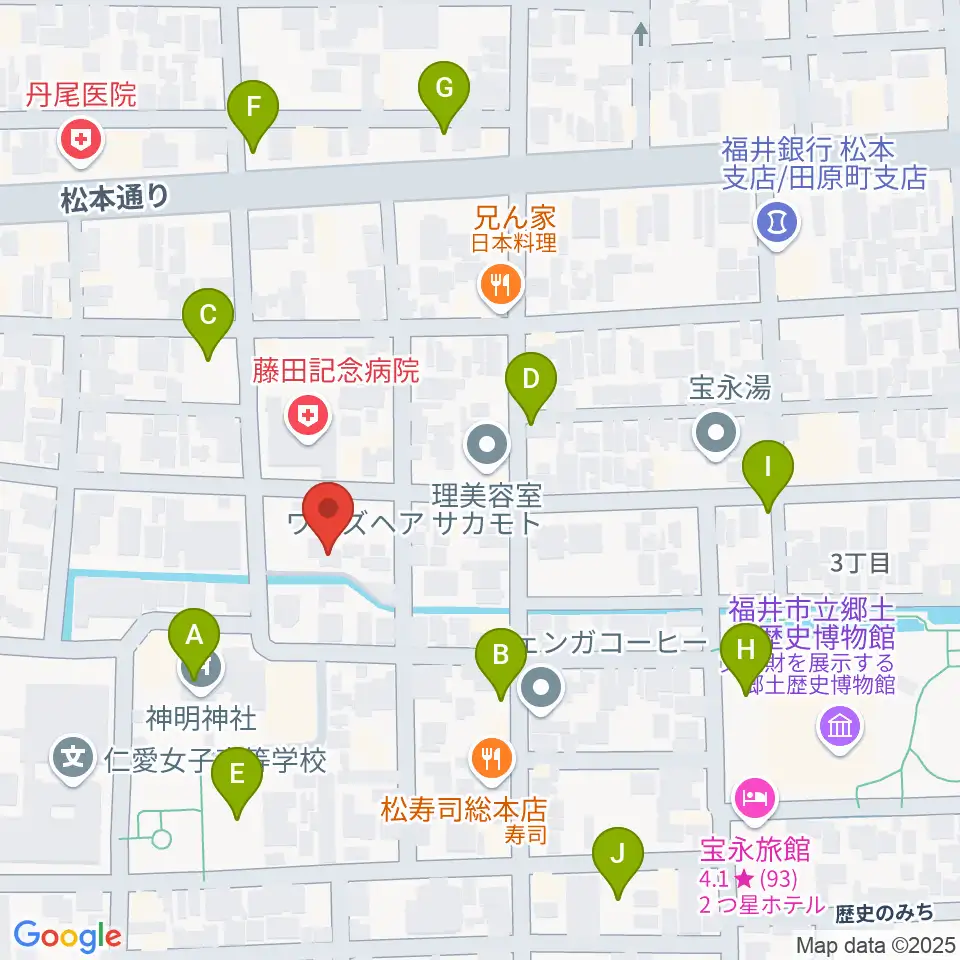 片山ピアノ調律所周辺の駐車場・コインパーキング一覧地図